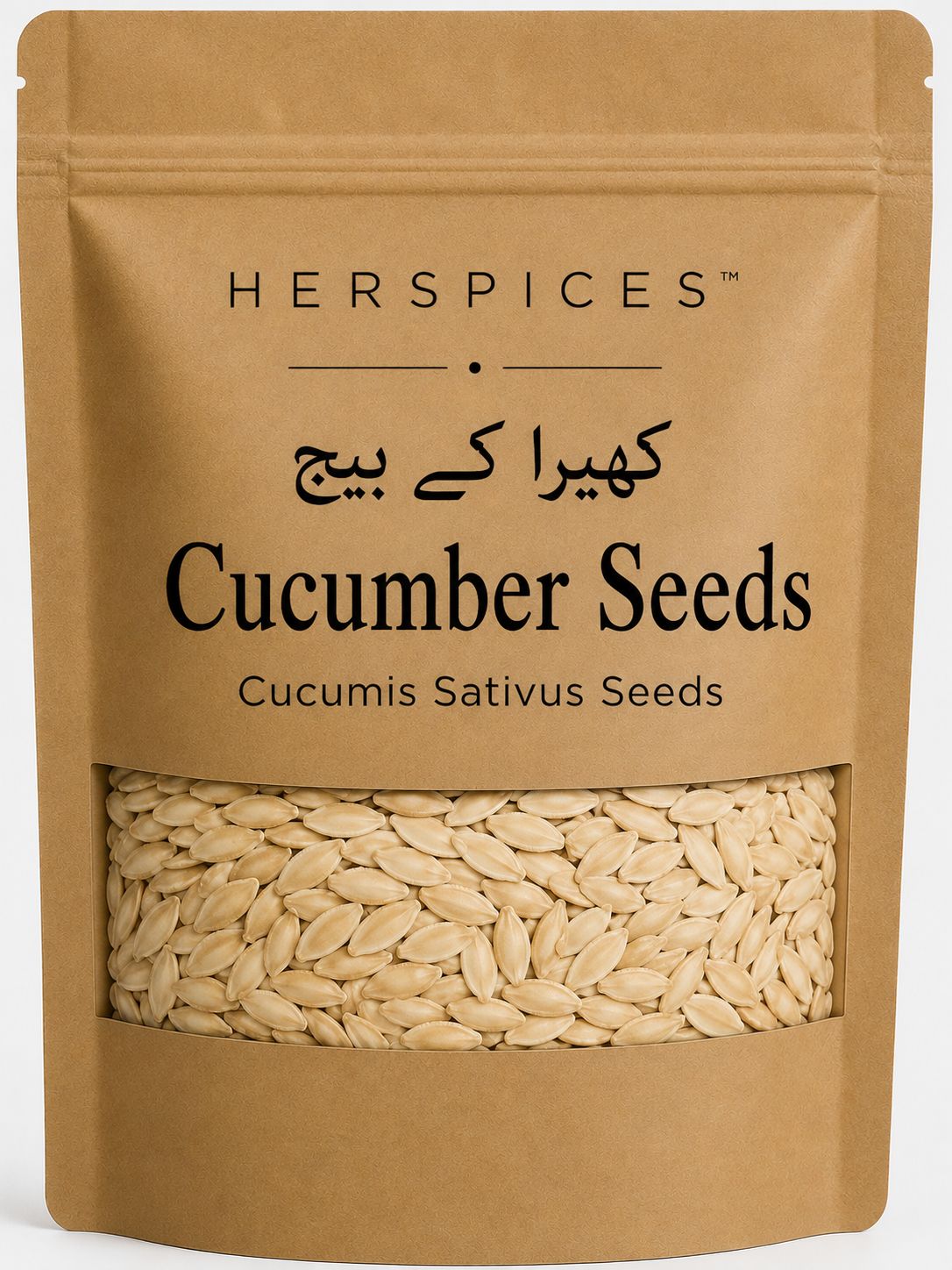 HERSPICES Cucumber Seeds premium whole cucumber kernels in kraft pouch