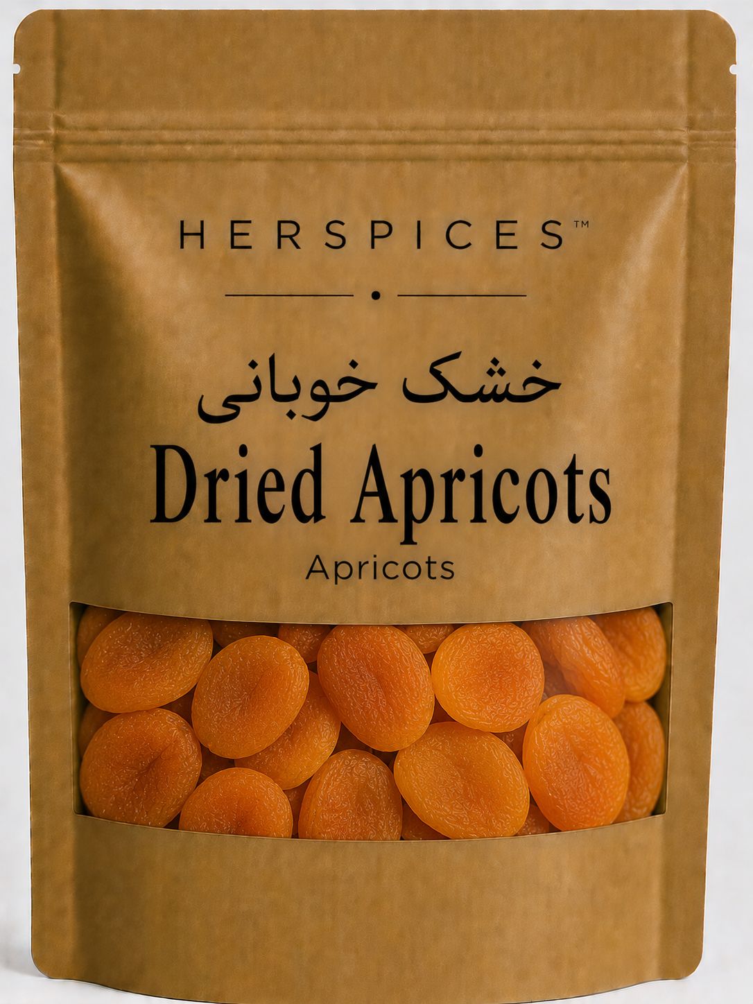 HERSPICES Dried Apricots premium Khubani dried apricots in kraft pouch