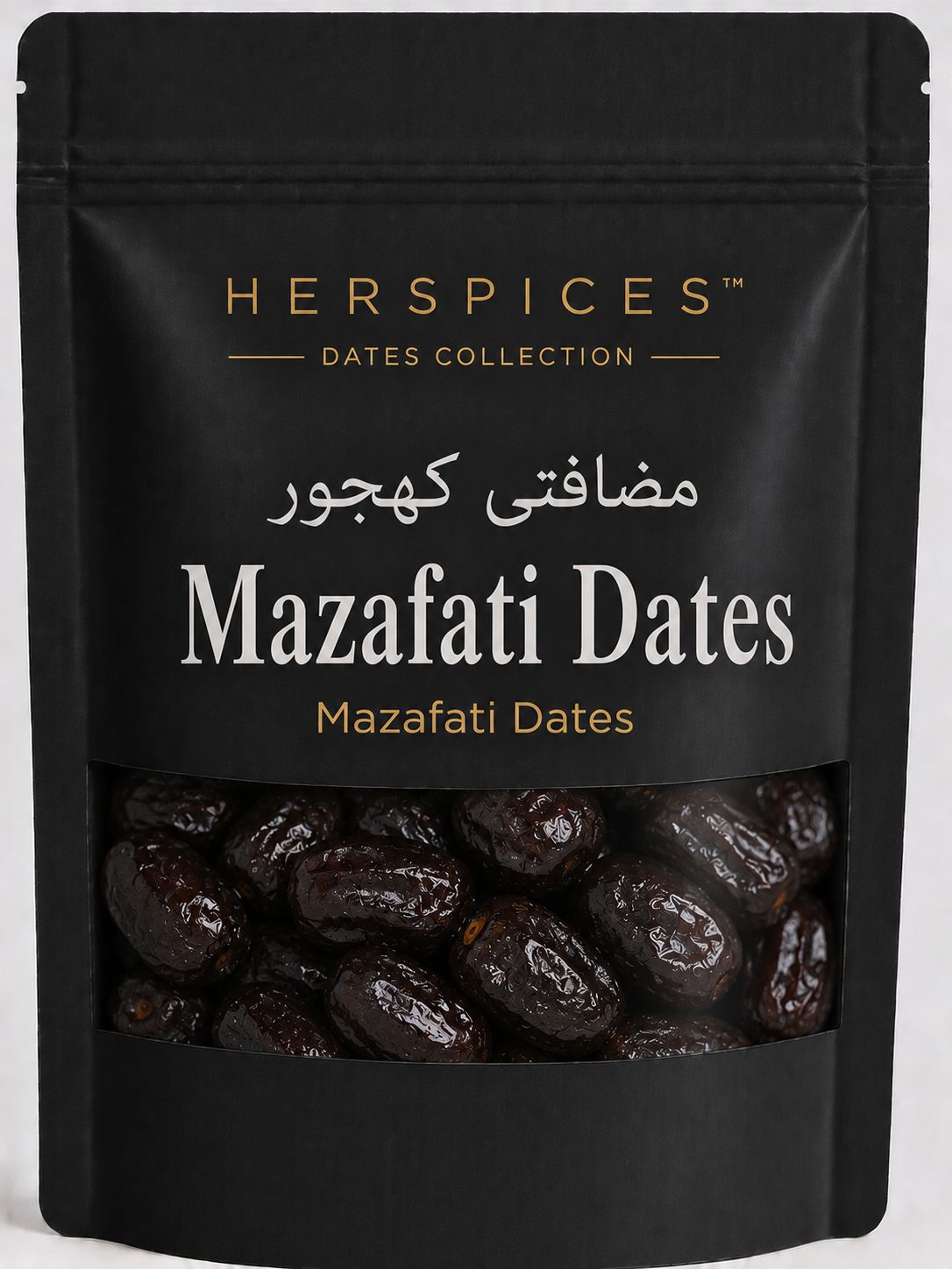HERSPICES Mazafati Dates premium Iranian Mazafati Khajoor in kraft pouch
