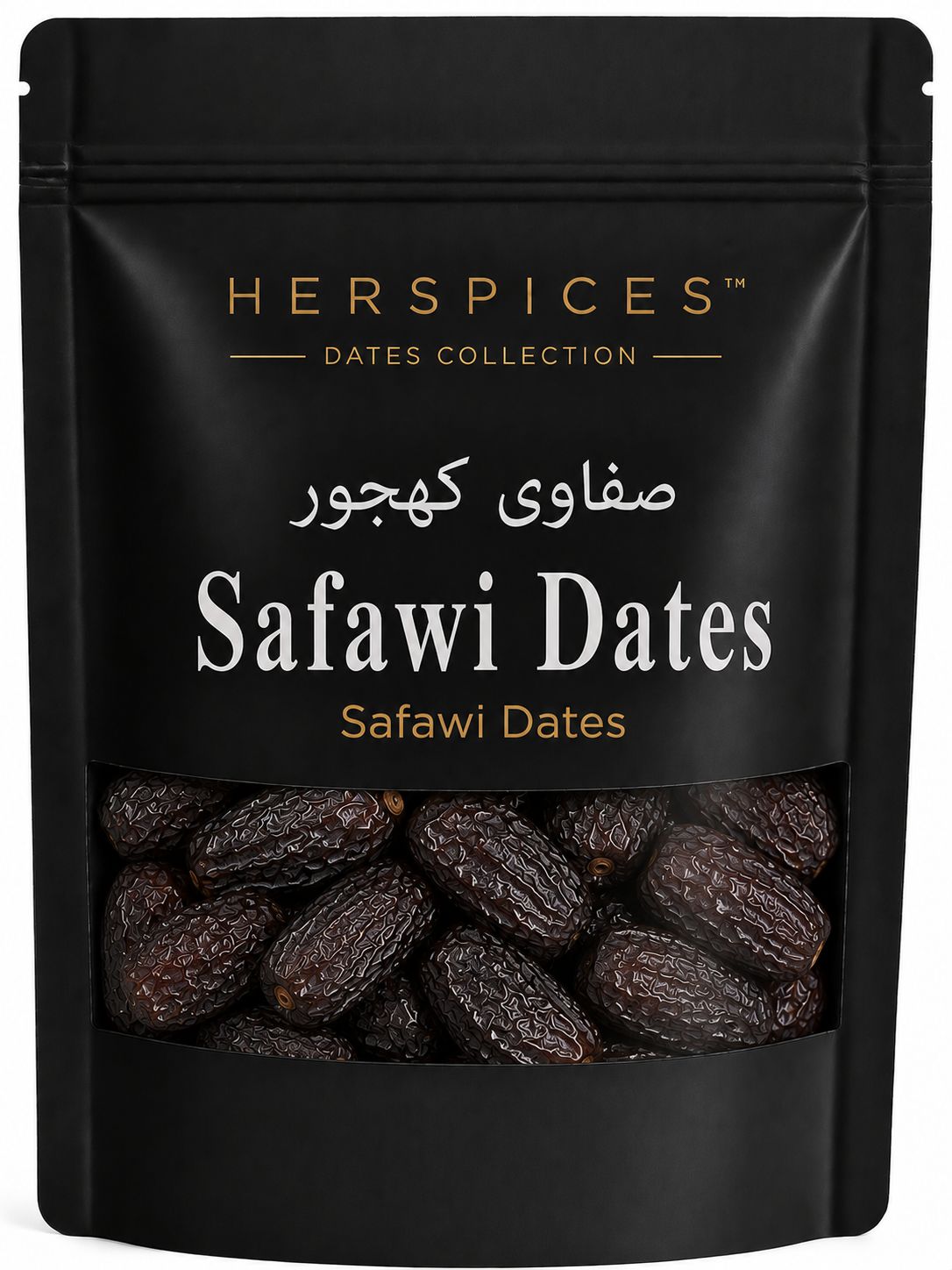 HERSPICES Safawi Dates premium Saudi Safawi Khajoor in kraft pouch