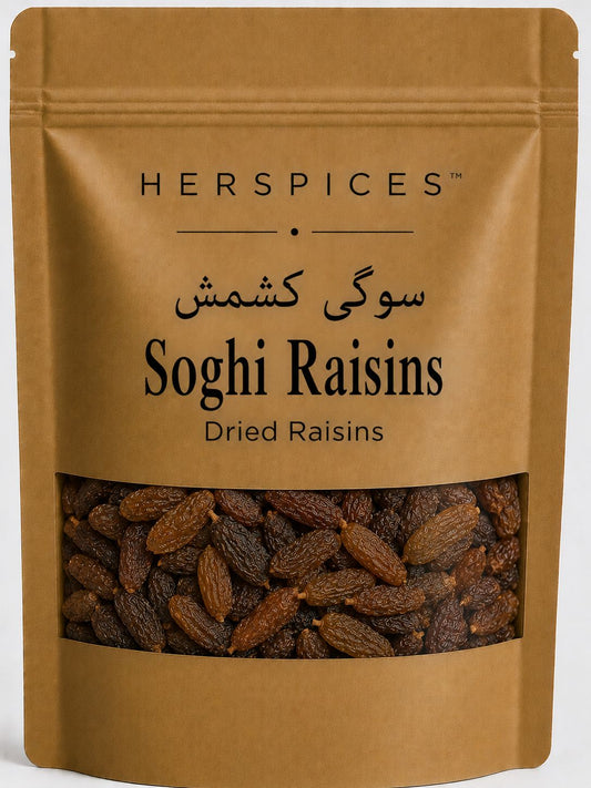 HERSPICES Soghi Raisins premium dried raisins in kraft pouch